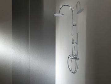 ECHO CLASSIC - Wall-mounted thermostatic brass shower panel with hand shower by Tender rain - view 2